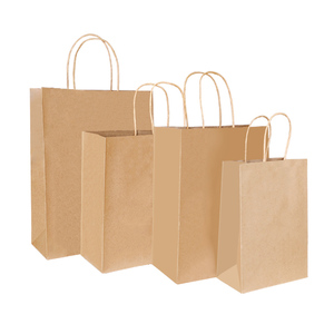 Sacs de courses en papier recyclables, directement de l'usine, avec logo pour la promotion de la marque - Product Image 2