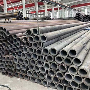 Tubo y tubos sin soldadura de acero al carbono para estructura de aceite de perforación Compatible con API Tubo redondo de acero laminado en caliente Q235 <span class=keywords><strong>Schedule</strong></span> 40 Erw - Product Image 3
