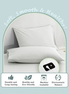 Geométrica Aterramento Corpo Hotel Saúde EMF Proteção Kits Condutiva Aterramento Malha Algodão Almofada Caso Fronha para Casa - Product Image 5