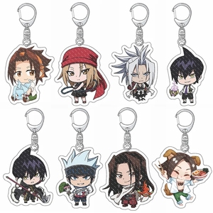 Llavero Acrílico de Anime Shaman King, <span class=keywords><strong>Yoh</strong></span> Asakura, Kyoyama Anna, Figuras Lindas en Versión Q, Colgante, Llavero, Regalo para Mujeres y Hombres, Recuerdo - Product Image 1