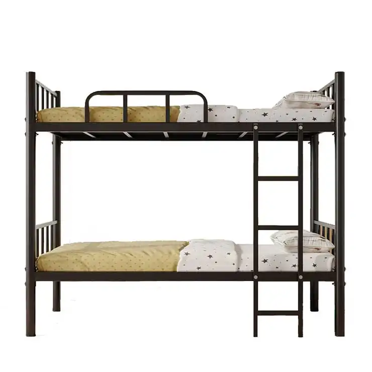 High quality cold-rolled steel frame bed for dormitories and schools using modern, simple, affordable bunk beds