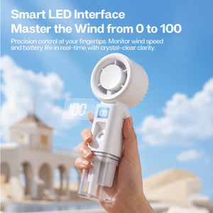 Ventilador de Pulverización Recargable por USB de 2000 mAh con Tanque de Agua Transparente, Enfriador de Aire Portátil y Humidificador para Hogar, Oficina, Escritorio y Exteriores - Product Image 3