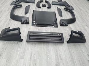 Kit de Carrocería para <span class=keywords><strong>Land</strong></span> <span class=keywords><strong>Rover</strong></span> <span class=keywords><strong>Defender</strong></span>, Estilo Lm, Parachoques Delantero de Media Fibra de Carbono, Faldones Laterales, Capó Trasero - Product Image 4