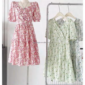 Nuova Tendenza Moda 2025 Abito Estivo Lungo Casual da Donna Taglie Forti Monospalla con Design Floreale in Tessuto Chiffon - Product Image 2