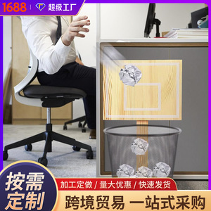 New cross-border basketball hoop trash can, creative mini basketball hoop trash storage <b>bracket</b>, creative trash can. - Product Image 5