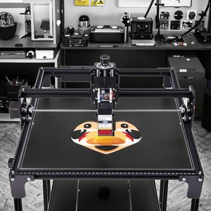 Machine de gravure <span class=keywords><strong>laser</strong></span> haute puissance 20W 40W refroidie par air, nouvelle, avec contrôle par application mobile, gravure sur deux axes pour plastique, contreplaqué, cuir - Product Image 1