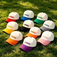 Gorras de Béisbol de 5 Paneles con Diseño Dobby Dot de Dos Tonos, Logotipo Personalizado OEM ODM, Venta al Por Mayor, Estructura Reforzada, 100% Algodón, Gorras Deportivas