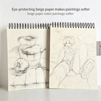 Carnet de croquis durable et recyclable A4 A5, couverture rigide, reliure spirale, 40 feuilles, carnet de dessin, papeterie personnalisée avec logo d'artiste