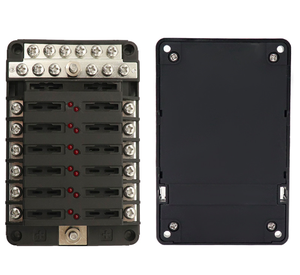 Portafusibles de 12 Canales con Indicador LED, 32V 100A CC, con Barra Negativa - Product Image 3