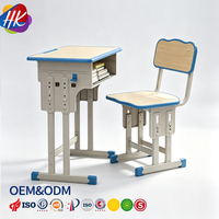 Ensembles de bureau et de chaises en métal modernes pour l'université, le collège et le lycée, pour chambre à coucher ou appartement