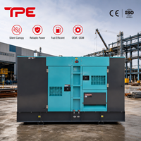 Générateur diesel silencieux 80 kW, 100 kW, 200 kW, 300 kW avec commutateur de transfert automatique, insonorisé, triphasé, de secours pour l'alimentation hors réseau