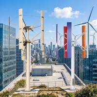 Surveillance du projet de système solaire complémentaire à grande échelle : éolienne à axe vertical de 50 kW avec rotor de 5,8 m de diamètre et 10 m de hauteur