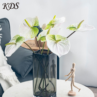 Vente flash - Fleurs artificielles 3D au toucher réel, bouquet de fleurs en soie, décoration d'intérieur, vente en gros