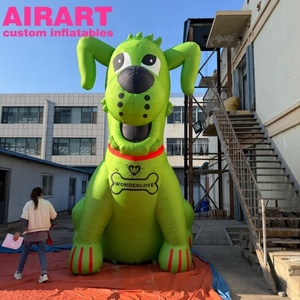 Evento Temático <span class=keywords><strong>de</strong></span> Mascotas con Animal <span class=keywords><strong>de</strong></span> Dibujos <span class=keywords><strong>Animados</strong></span> Inflable Verde Personalizado - Product Image 1