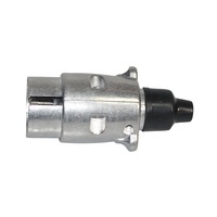 Accessoires de remorque de camions Prise de remorque en aluminium à 7 broches Connecteur de remorque Broche en nickel plaqué