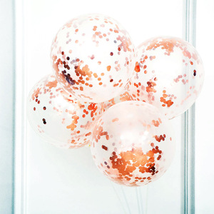 HLC RTS - Paquete de 100 Globos de Látex de 12 Pulgadas, Globos Bobo con Confeti, Globos Redondos de San Valentín con Lentejuelas, Globos para Fiestas de Cumpleaños - Product Image 4