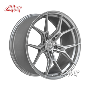 Jantes en alliage forgées WF <span class=keywords><strong>R1</strong></span>-FG Rhodium 5x112 pour Wheelforce BMW M3 M4 <span class=keywords><strong>AUDI</strong></span> RS Mercedes AMG Porsche Corvette C8 Tesla Sienna - Product Image 5