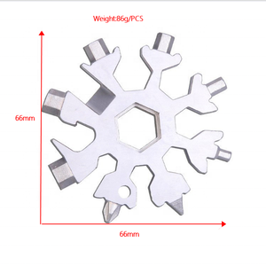 Llave multibolsillo de 18 pulgadas, herramienta de copo de nieve - Product Image 1