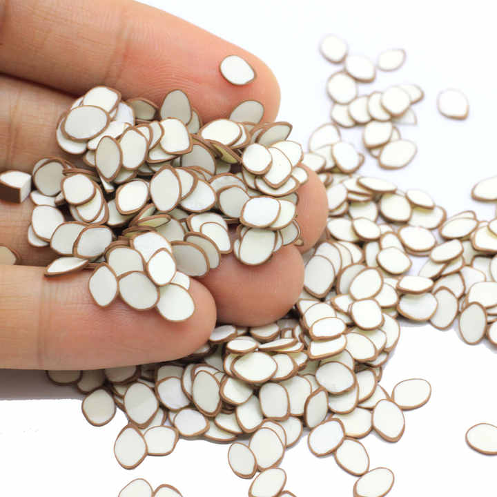 5mm Coconut Slices Polymer Clay Sprinkles for Crafts Making Kawaii Fruits Cake Decoration DIY Nail Art Slimes Accessories