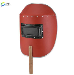 Hotsale economía barata de plástico de protección facial de mano soldador faceshield soldadura mano escudo máscara con mango - Product Image 5