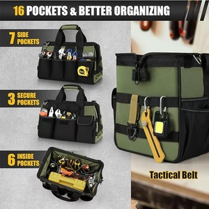 Wholesale Heavy Duty Electricians Portable Oxford <b>Tool</b> <b>Bag</b> Thickened Zipper Closure <b>Tool</b> <b>Bag</b> Heavy Duty - Product Image 5