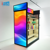 Étagère de présentation personnalisée pour le commerce de détail avec écran LCD LED intégré, signalisation numérique, capteur d'extrémité de gondole, support publicitaire pour magasin