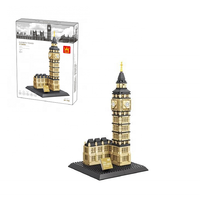 Wange 4211 MOC juego de bloques de construcción arquitectura Elizabeth Tower juguete niños arquitectura bloques de construcción juguetes para aficionados hobby
