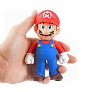 Figurine Luigi en caoutchouc <span class=keywords><strong>avec</strong></span> revêtement caoutchouté, thème de <span class=keywords><strong>film</strong></span> et de série télévisée, décoration de gâteau, modèle de jouet pour les sexes unis, à partir de 14 ans - Product Image 1