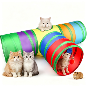 Túnel Plegable para Gatos, Casa de Juegos Portátil para Mascotas, Túnel para Cachorros, para Perros Pequeños, Corralito Transpirable para Mascotas, Juguete para Gatos de Interior y Exterior - Product Image 1