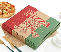 Boîte d'emballage pour pizza de qualité alimentaire en gros avec logo personnalisé pour pizzeria et livraison