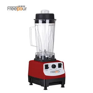 1300W mutfak ekipmanları 2 Litre kırmızı özel taşınabilir meyve mikser değirmeni Chopper sıkacağı kişisel Blender