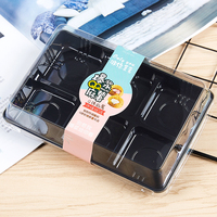 Kotak Sandwich Mini PET Transparan, Kotak Penyimpanan Makanan Plastik, Buatan Guangdong, Kotak Takoyaki