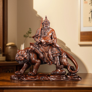 Statue en Bronze du Dieu de la Richesse monté sur un Tigre, artisanale, décoration pour la maison, le bureau, le salon, cadeau du Nouvel An chinois - Product Image 5