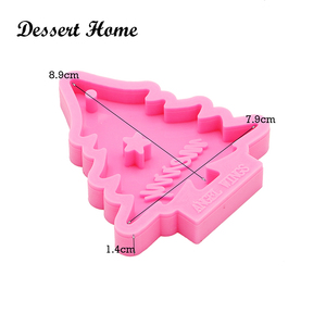 Shenhong — moule en Silicone brillant pour arbre de noël, clochette de flocon de neige, pour décoration de gâteaux, <span class=keywords><strong>Fondant</strong></span>, outils pour décoration de Sugarcraft, bonbons à gomme - Product Image 4