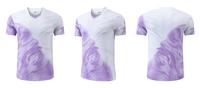 Kaos Badminton Custom Tie Dye Print 100% Poliester Ringan untuk Sublimasi Cepat Kering Bernapas Jersey Tenis Meja Voli