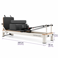 Studio de yoga, salle de sport, club de fitness, équipement de qualité commerciale, Pilates Reformer en aluminium robuste, fabrication CE OEM