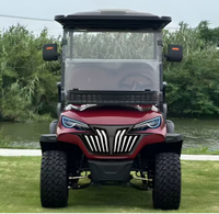 Voiture de golf électrique à châssis surélevé, à faible vitesse, à deux places, moteur AC 5-7,5 kW, certifiée CE, autonomie de 90 km, entretien facile