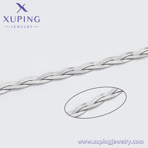 T000945916 XUPING ювелирные изделия, плоская цепочка со змеиным крестом, простое ретро-индивидуальность, модное сшитое ожерелье с холодным ветром - Product Image 4