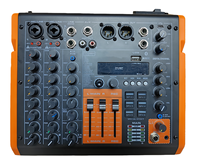 Console de mixage analogique métallique OEM SL4K pour diffusion en direct, 4 canaux, Type-C OTG, haute performance, avec fonction Loop-Back et effets audio professionnels