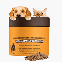 Complément alimentaire pour animaux Hsviko, poudre de champignons pour chiens et chats, soutien immunitaire, bêta-glucanes, 60 g, soins de santé pour animaux, vente en gros OEM