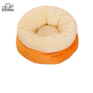 כל העונות וילה לחיות מחמד מספק בית כלב קטן עם דפוס מוצק נשלף צמר בד שינה כרית עיצוב פופולרי - Product Image 1