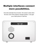 Mini proyector Led portátil para Android, proyector inteligente para el hogar, proyector de lámpara Led de 1080p para cine en casa de alto lumen