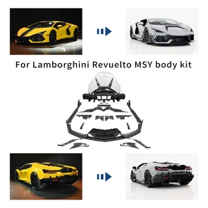 Restyling MSY Style Dry Carbon Fiber Body Kit para Lamborghini Revuelto <span class=keywords><strong>2023</strong></span> + Faldones laterales del labio delantero Difusor trasero Cubierta del motor - Product Image 1