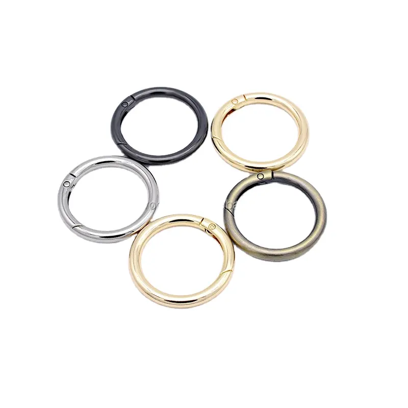 Pasokan Ivdouff Spring Gate Cincin Logam Tas Tangan Spring O Rings