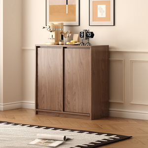 Buffet de rangement moderne en bois massif, style ferme, personnalisable OEM/ODM, pour salle à manger, chambre et salon - Product Image 2