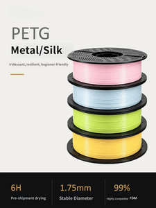 เส้นพลาสติก PETG Silk Metal ขนาด 1.75 มม. น้ำหนัก 1 กก. พิมพ์ง่าย ทนทานสูง เป็นมิตรต่อสิ่งแวดล้อม สำหรับเครื่องพิมพ์ 3 มิติ - Product Image 6