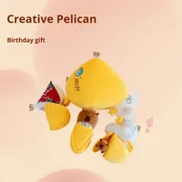 Peluche Pelican Greedy pour le commerce extérieur, jouet créatif et amusant à grande bouche, en coton PP, 31-50cm, unisexe, pour le sommeil et le confort, vente en gros