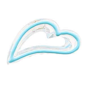 Pince <span class=keywords><strong>à</strong></span> cheveux goutte d'huile creuse coeur doux pour les femmes <span class=keywords><strong>à</strong></span> la mode de haute valeur conception de requin matière plastique pour la fête arrière de la tête Updo - Product Image 5