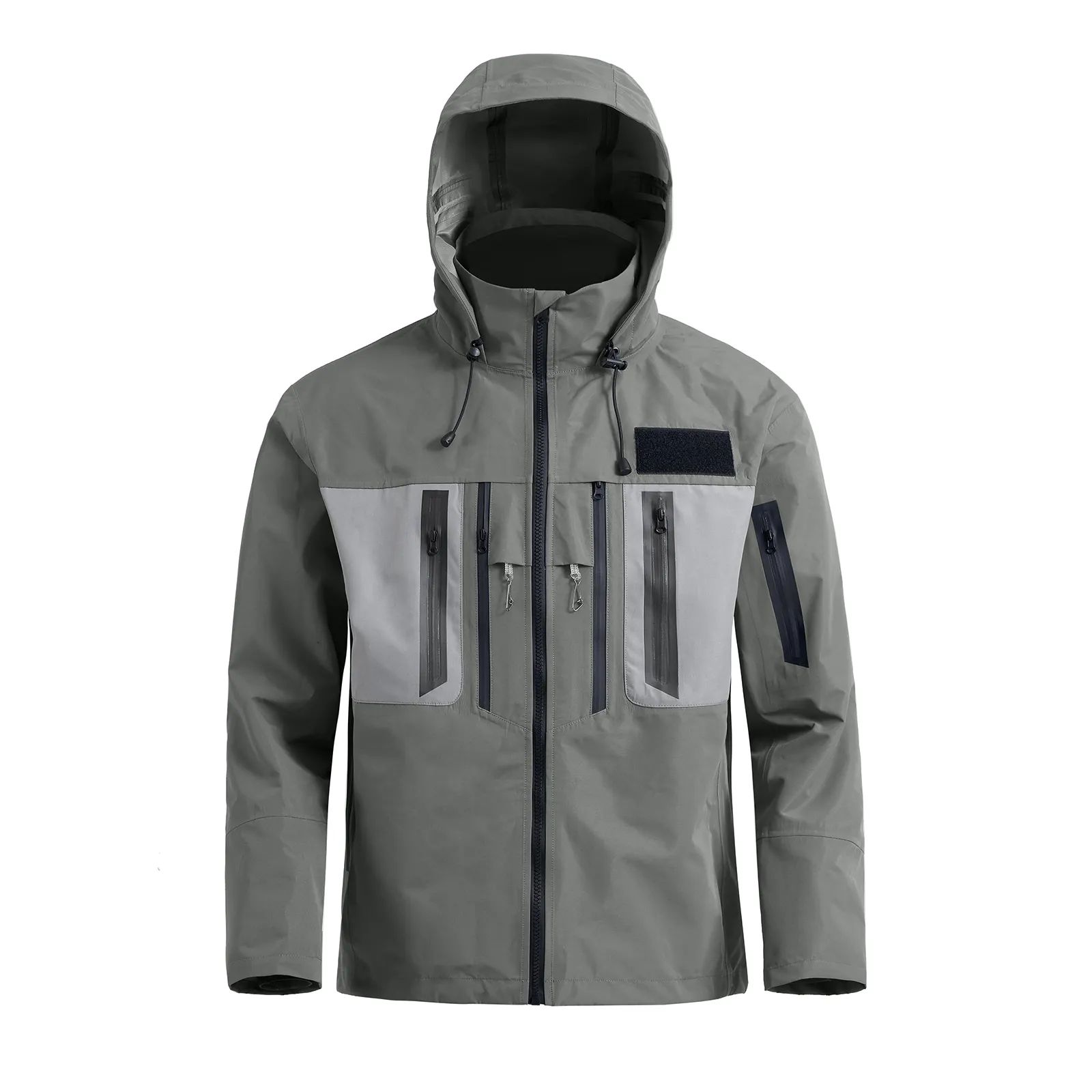 ウェーディングジャケット100% 防水通気性メンズフライフィッシングジャケットフィッシングハイキングカヤックハンティングボートセーリングジャケット