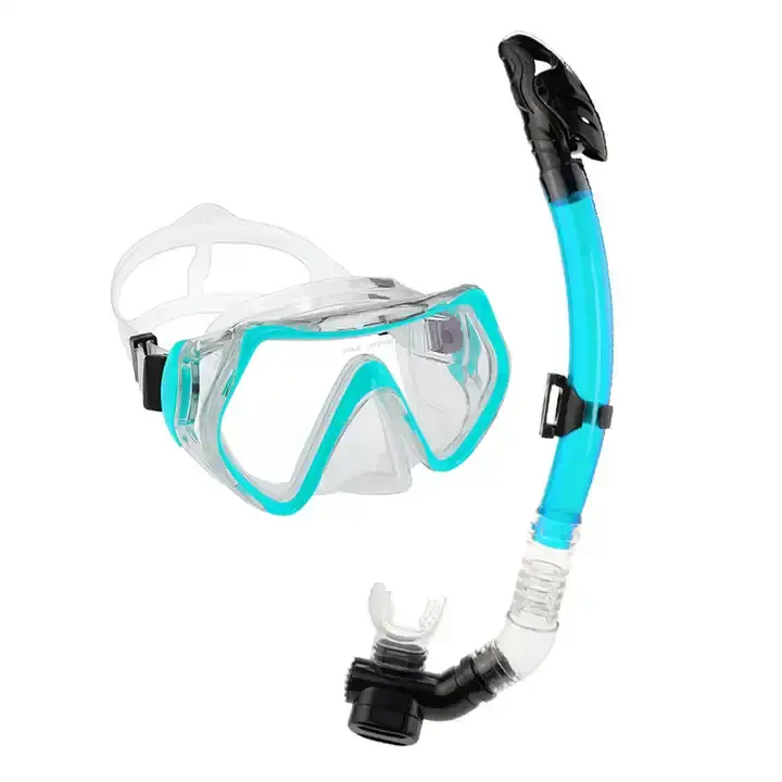 OEM Water Sports Custom Alta Qualidade Silicone Ajustável Máscara De Mergulho com Kit Snorkel Seco para Venda